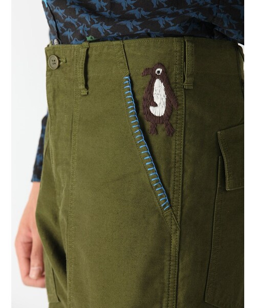 BEAVER（ビーバー）の「別ArmyP Backサテンステッチ（パンツ・メンズ・OLIVE/BLUE・S/M/L）」の6枚目の写真