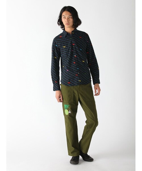 BEAVER（ビーバー）の「別ArmyP Backサテンステッチ（パンツ・メンズ・OLIVE/BLUE・S/M/L）」の2枚目の写真