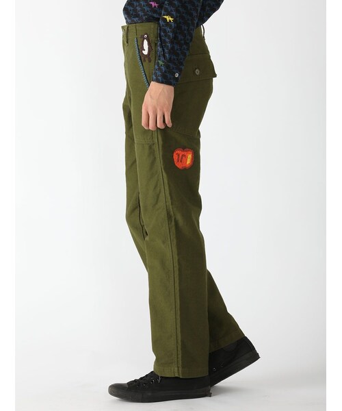 BEAVER（ビーバー）の「別ArmyP Backサテンステッチ（パンツ・メンズ・OLIVE/BLUE・S/M/L）」の3枚目の写真