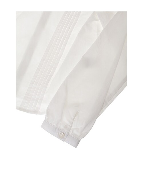w closet(ダブルクローゼット)の「【A/W】ハイネックピンタックブラウス(トップス・レディース・オフホワイト/ネイビー・FREE)」の7枚目の写真