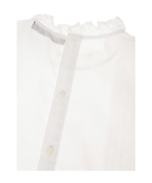 w closet(ダブルクローゼット)の「【A/W】ハイネックピンタックブラウス(トップス・レディース・オフホワイト/ネイビー・FREE)」の8枚目の写真