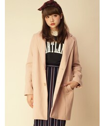 w closet | 【予約】フェイクウールシングルチェスターコート(トップス)