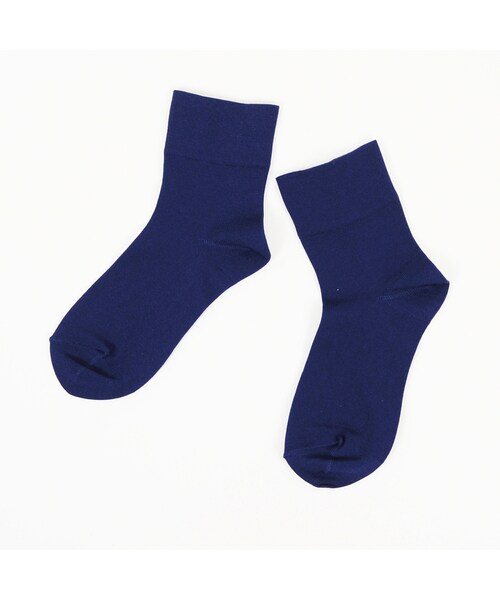 ORiental TRaffic（オリエンタルトラフィック）の「カラーソックス（アクセサリー・レディース・ブラック/ブルー/ホワイト/ワイン・M/L）」の2枚目の写真