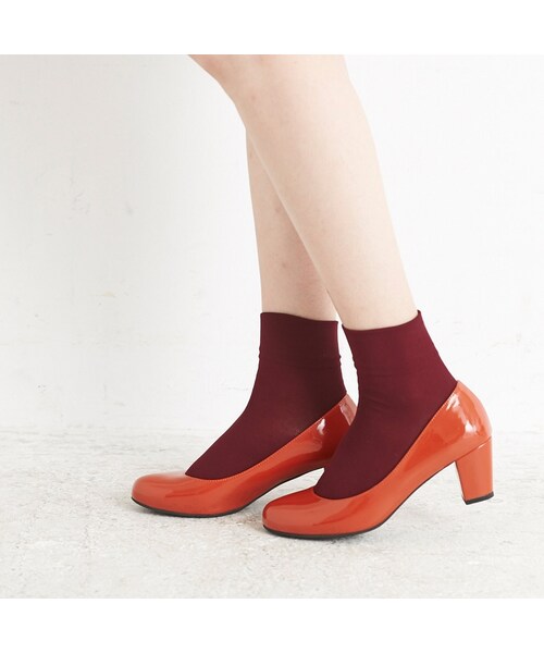 ORiental TRaffic（オリエンタルトラフィック）の「カラーソックス（アクセサリー・レディース・ブラック/ブルー/ホワイト/ワイン・M/L）」の10枚目の写真