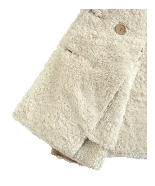 MAJESTIC LEGON（マジェスティックレゴン）の「【予約】○フェイクムートンコート（ジャケット/アウター・レディース・ベージュ/アイボリー/グレージュ・Free）」の9枚目の写真