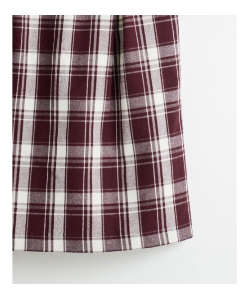 MAJESTIC LEGON（マジェスティックレゴン）の「○チェックIラインSK（パンツ・レディース・レッド柄/グリーン柄/ネイビー柄・Free）」の3枚目の写真