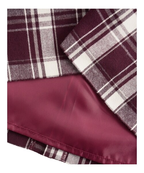 MAJESTIC LEGON（マジェスティックレゴン）の「○チェックIラインSK（パンツ・レディース・レッド柄/グリーン柄/ネイビー柄・Free）」の5枚目の写真