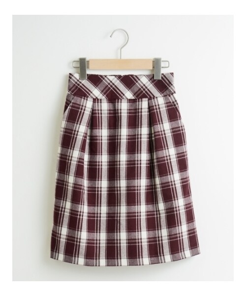 MAJESTIC LEGON（マジェスティックレゴン）の「○チェックIラインSK（パンツ・レディース・レッド柄/グリーン柄/ネイビー柄・Free）」の8枚目の写真