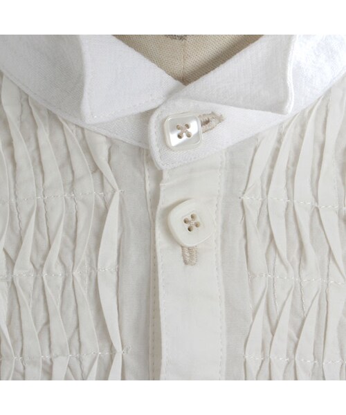 One deux boo（ワンドゥーブー）の「ロングスリーブシャツ（トップス・キッズ・オフホワイト・90cm/100cm/110cm/120cm/130cm）」の5枚目の写真