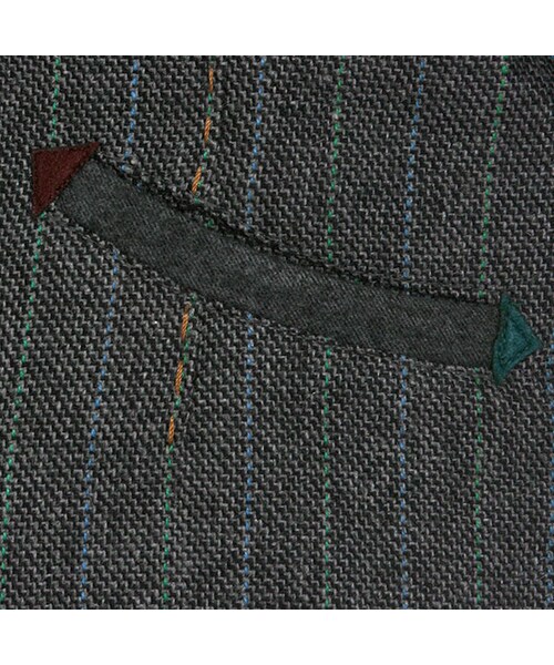 One deux boo（ワンドゥーブー）の「ツイードジャケット（トップス・キッズ・グレー・XS(80~90cm)/S(100~110cm)/M(120~130cm)/L(140~150cm)）」の6枚目の写真