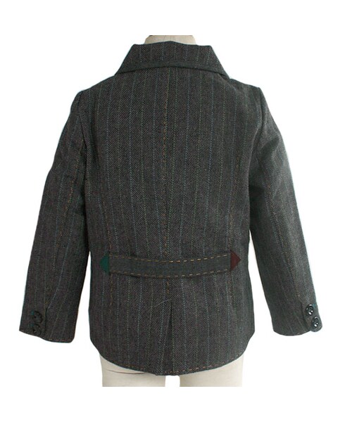 One deux boo（ワンドゥーブー）の「ツイードジャケット（トップス・キッズ・グレー・XS(80~90cm)/S(100~110cm)/M(120~130cm)/L(140~150cm)）」の4枚目の写真