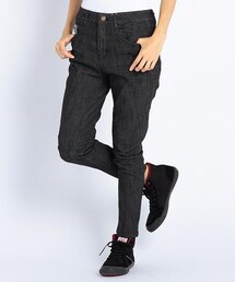 DOUBLE NAME | バイカラーツイルスリムサルエルパンツ(パンツ)