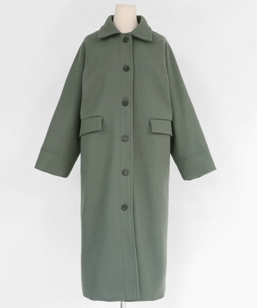 DHOLIC（ディーホリック）の「ラグランスリーブボクシーロングコート（その他アウター・レディース・ブラウン/グリーン/ブラック/グレー/ベージュ/その他・FREE）」の5枚目の写真