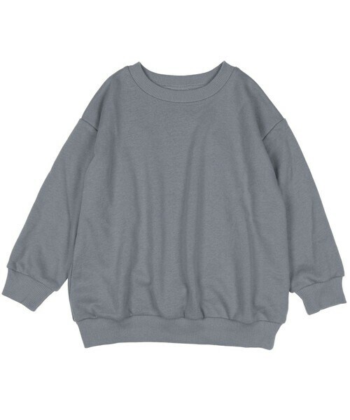 T>>2(ティーツー)の「無地トレーナー(スウェット・レディース・04.カーキ/01.ベージュ/02.ピンク/03.イエロー/05.ブラウン/06.グレーブルー/07.杢グレー/08.ブラック・80-150/M(ママサイズ)/L(パパサイズ))」の6枚目の写真