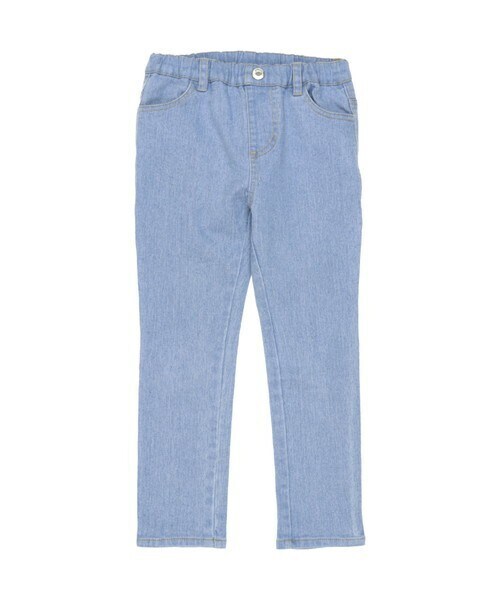 T>>2（ティーツー）の「スキニーデニム（デニムパンツ・キッズ・03.ブラック/02.ネイビー/01.サックス・80-150）」の3枚目の写真