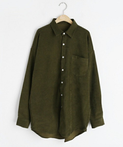 DHOLIC（ディーホリック）の「ポケットルーズフィットシャツ（シャツ/ブラウス・レディース・ホワイト/ブラウン/その他/グリーン/ブラック/ベージュ・FREE）」の5枚目の写真