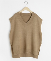 DHOLIC | Vネックルーズベスト(ベスト)