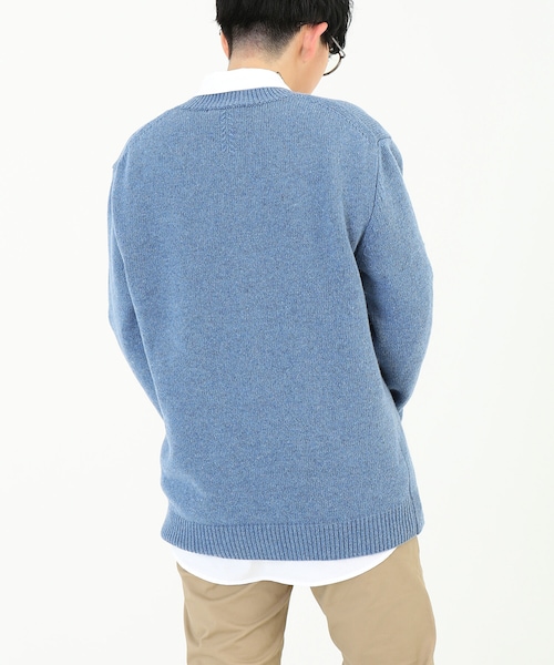 Supreme クルーネック ニット セーター 青 Supreme☆洗練された芸術☆スモールボックスロゴセーター