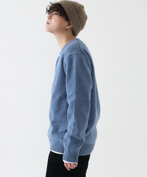 BOYSHE（ボーイシー）の「プレミアムラム クルーネックニット