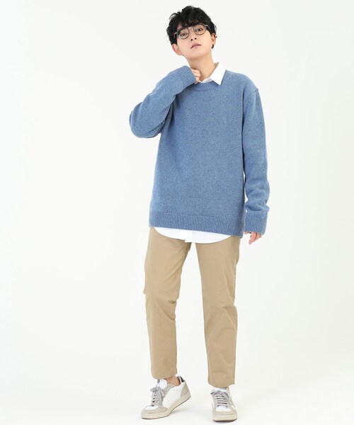 BOYSHE(ボーイシー)の「プレミアムラム クルーネックニット ディープブルー(ニット/セーター・レディース・その他)」の9枚目の写真