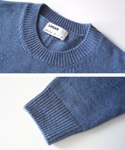 BOYSHE(ボーイシー)の「プレミアムラム クルーネックニット ディープブルー(ニット/セーター・レディース・その他)」の14枚目の写真