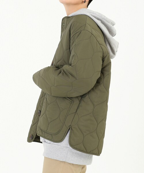 BOYSHE(ボーイシー)の「キルトショートブルゾン カーキ(ブルゾン・レディース・その他)」の10枚目の写真