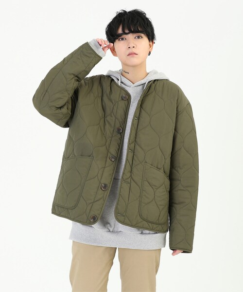 BOYSHE(ボーイシー)の「キルトショートブルゾン カーキ(ブルゾン・レディース・その他)」の6枚目の写真