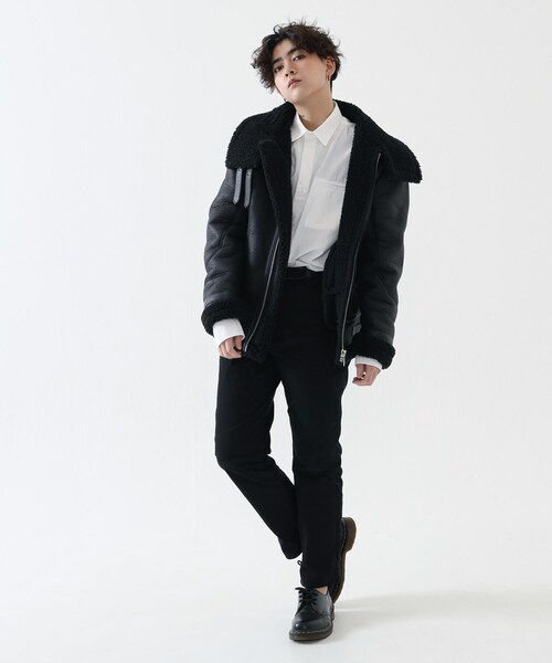 BOYSHE（ボーイシー）の「テーパード ストレッチ チノパンツ　ブラック（チノパンツ・レディース・その他）」の3枚目の写真