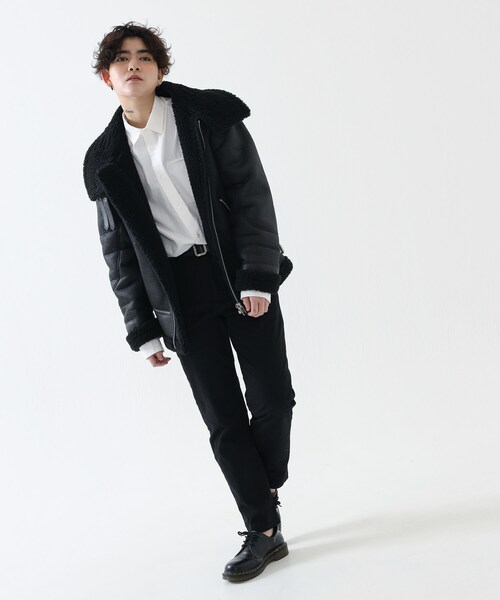 BOYSHE（ボーイシー）の「テーパード ストレッチ チノパンツ　ブラック（チノパンツ・レディース・その他）」の4枚目の写真