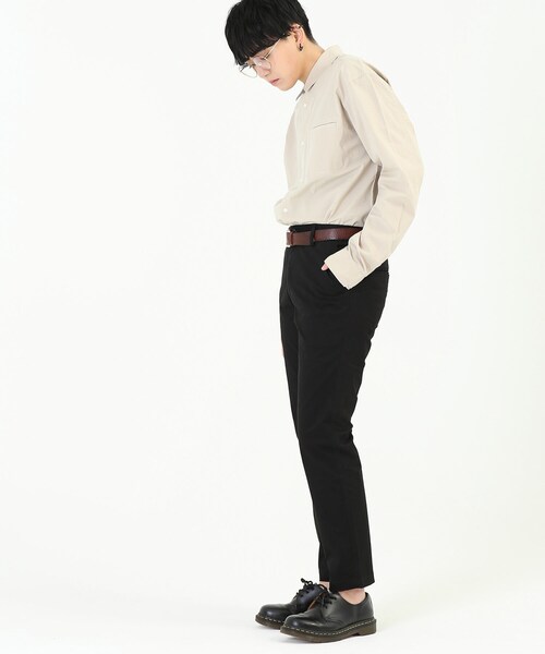 BOYSHE（ボーイシー）の「テーパード ストレッチ チノパンツ　ブラック（チノパンツ・レディース・その他）」の8枚目の写真