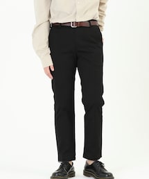 BOYSHE | テーパード ストレッチ チノパンツ　ブラック(チノパンツ)