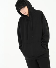 BOYSHE | デイリー スウェットパーカーセットアップ　ブラック(スウェット)