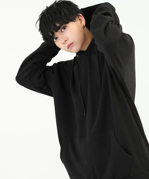 BOYSHE（ボーイシー）の「デイリー スウェットパーカーセットアップ　ブラック（スウェット・レディース・その他）」の3枚目の写真