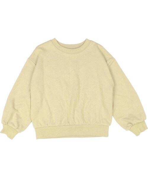 T>>2（ティーツー）の「ぷっくり袖トレーナー（スウェット・キッズ・02.ミント/01.ベージュ/03.ピンク/04.ブラウン/05.グレーブルー・80-150）」の3枚目の写真