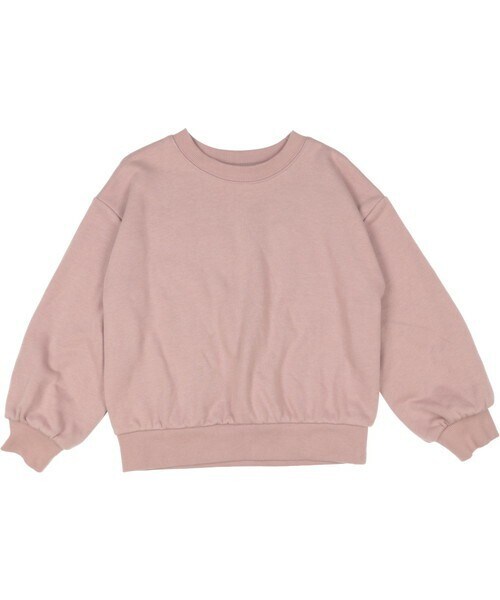 T>>2（ティーツー）の「ぷっくり袖トレーナー（スウェット・キッズ・02.ミント/01.ベージュ/03.ピンク/04.ブラウン/05.グレーブルー・80-150）」の5枚目の写真
