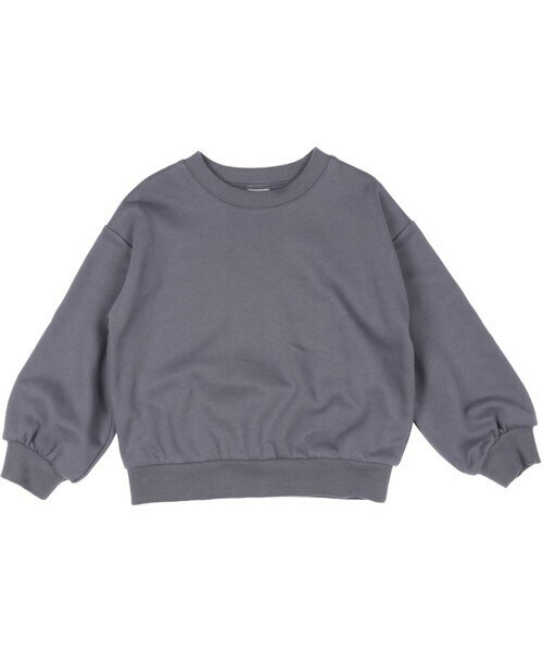 T>>2（ティーツー）の「ぷっくり袖トレーナー（スウェット・キッズ・02.ミント/01.ベージュ/03.ピンク/04.ブラウン/05.グレーブルー・80-150）」の4枚目の写真