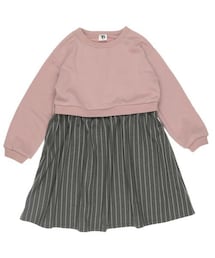 T>>2 | 長袖ドッキングワンピース(ワンピース)