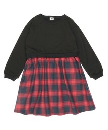 T>>2 | 長袖ドッキングワンピース(ワンピース)