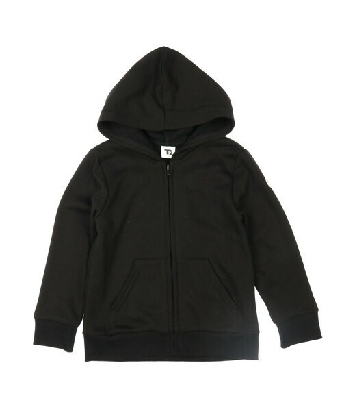 T>>2（ティーツー）の「ZIPパーカー（パーカー・レディース・05.杢グレー/01.ベージュ/02.カーキ/03.ブラウン/04.グレーブルー/06.ブラック・80-150/M(ママサイズ)/L(パパサイズ)）」の2枚目の写真