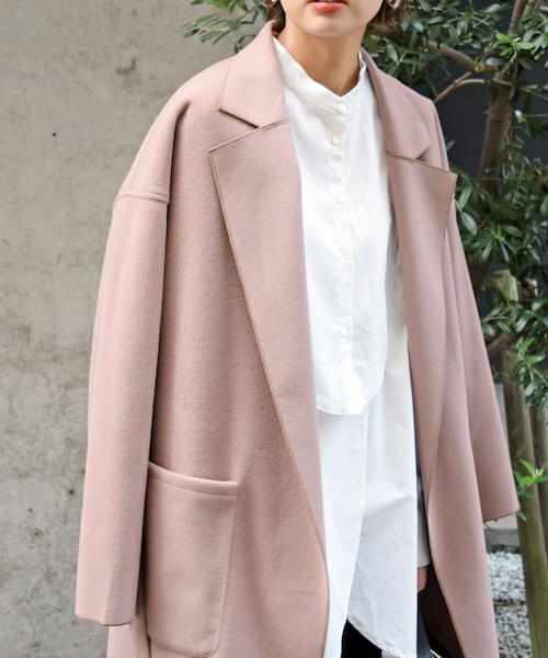 no brand（ノーブランド）の「メルトンチェスターコート（チェスターコート・レディース・その他）」の3枚目の写真