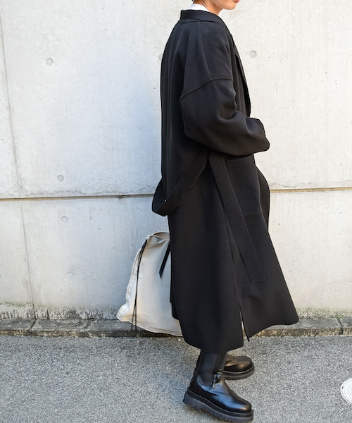 no brand（ノーブランド）の「メルトンチェスターコート（チェスターコート・レディース・その他）」の7枚目の写真