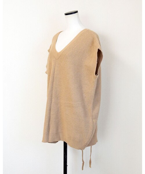 no brand（ノーブランド）の「バックレースアップニットベスト（ニット/セーター・レディース・その他）」の10枚目の写真