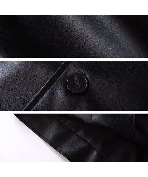 BOYSHE(ボーイシー)の「フェイクレザー BIGジャケット(その他アウター・レディース・その他)」の15枚目の写真