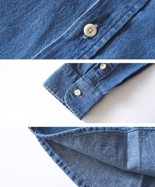 BOYSHE（ボーイシー）の「デニムロングシャツ　ブルー（シャツ/ブラウス・レディース・その他）」の11枚目の写真