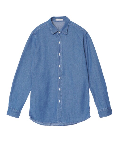 BOYSHE（ボーイシー）の「デニムロングシャツ　ブルー（シャツ/ブラウス・レディース・その他）」の10枚目の写真