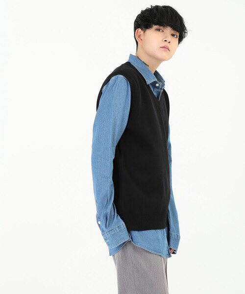 BOYSHE（ボーイシー）の「デニムロングシャツ　ブルー（シャツ/ブラウス・レディース・その他）」の9枚目の写真