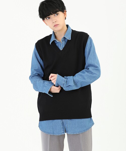 BOYSHE（ボーイシー）の「デニムロングシャツ　ブルー（シャツ/ブラウス・レディース・その他）」の8枚目の写真