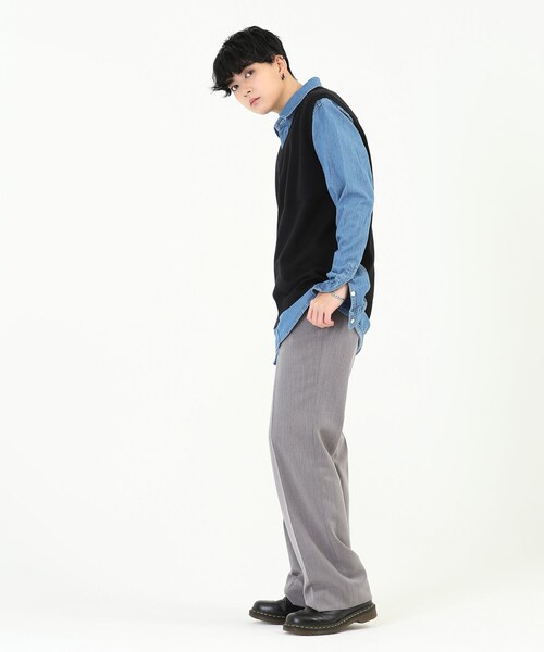 BOYSHE（ボーイシー）の「デニムロングシャツ　ブルー（シャツ/ブラウス・レディース・その他）」の7枚目の写真