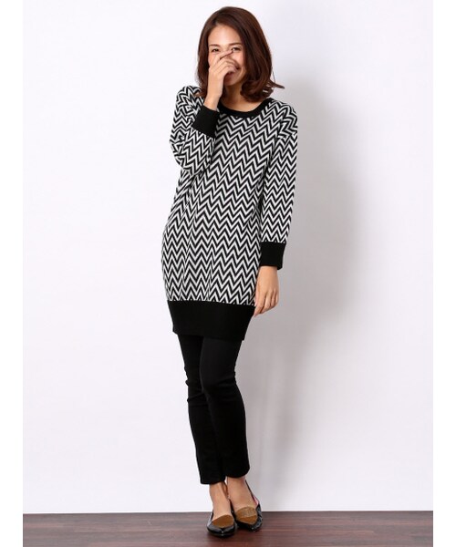 MYSELF ABAHOUSE（マイセルフアバハウス）の「ストレッチデニムスキニー1/2（パンツ・レディース・ブラック/ネイビー・S/M/L）」の11枚目の写真