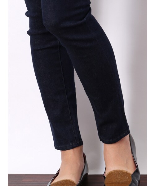 MYSELF ABAHOUSE（マイセルフアバハウス）の「ストレッチデニムスキニー1/2（パンツ・レディース・ブラック/ネイビー・S/M/L）」の8枚目の写真